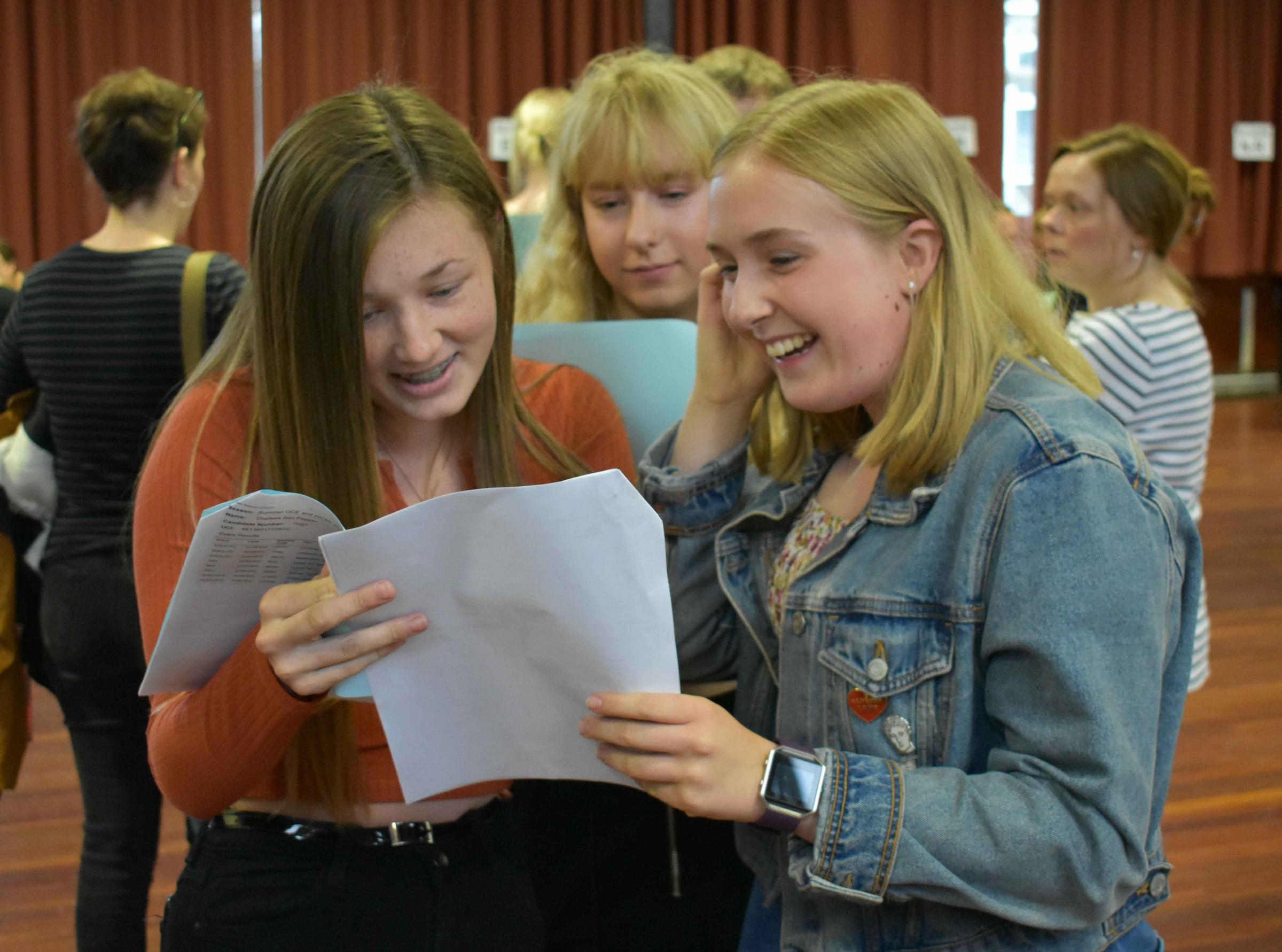 Gcse Results Celebrations At Lady Lumley S Gazette Herald